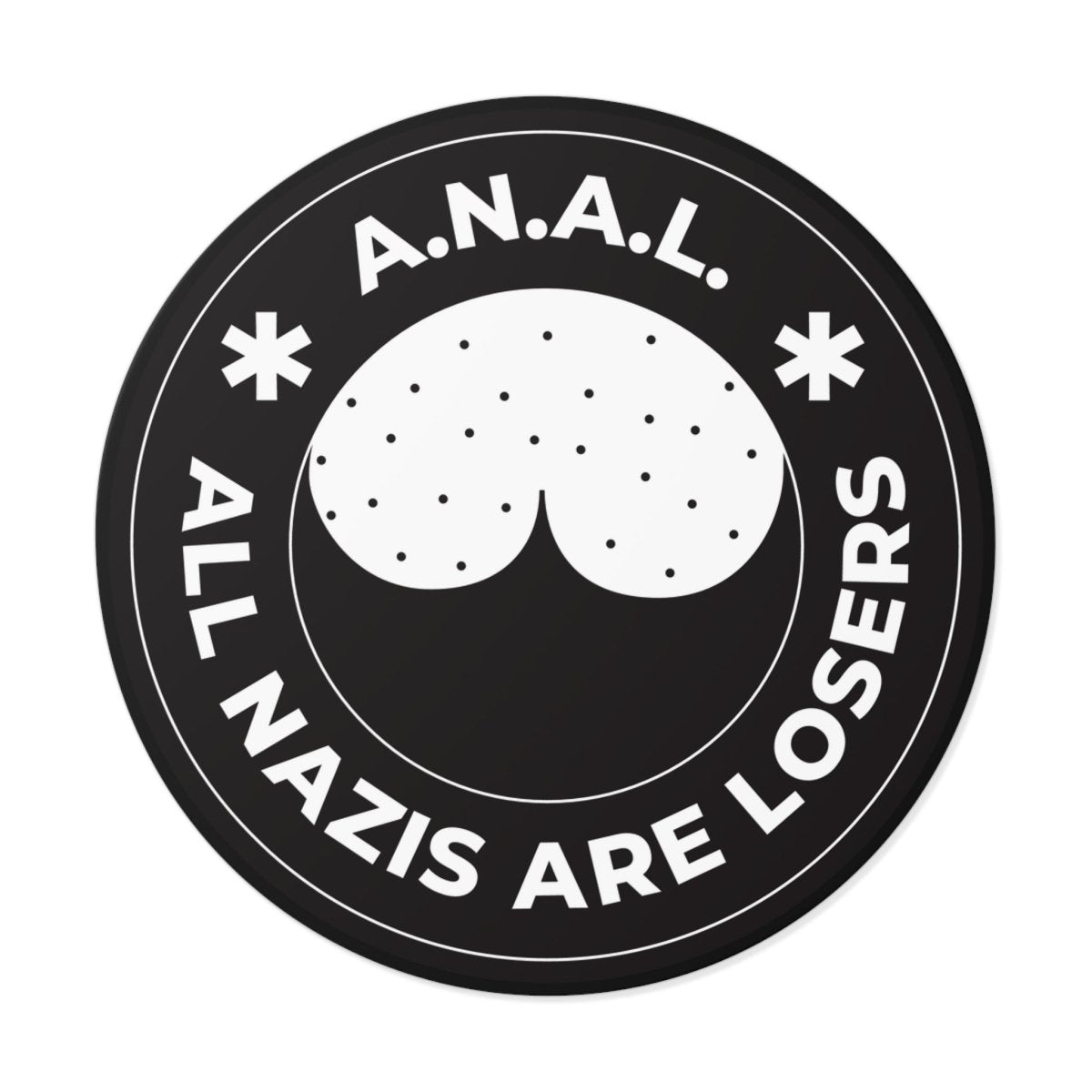 Free Oppression - Stickers - All Nazis Are Losers – Round Vinyl Sticker
