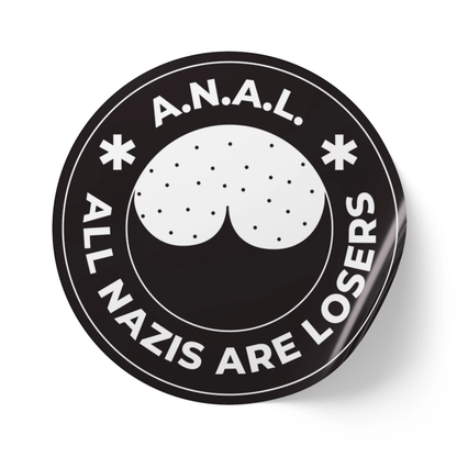 Free Oppression - Stickers - All Nazis Are Losers – Round Vinyl Sticker