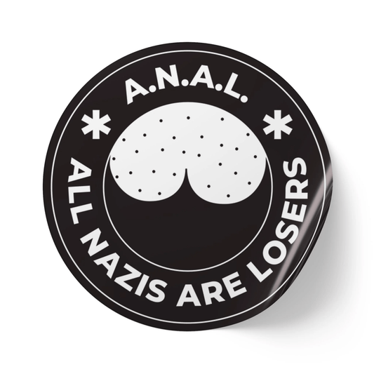 Free Oppression - Stickers - All Nazis Are Losers – Round Vinyl Sticker