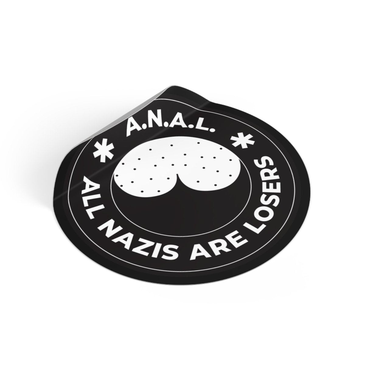 Free Oppression - Stickers - All Nazis Are Losers – Round Vinyl Sticker