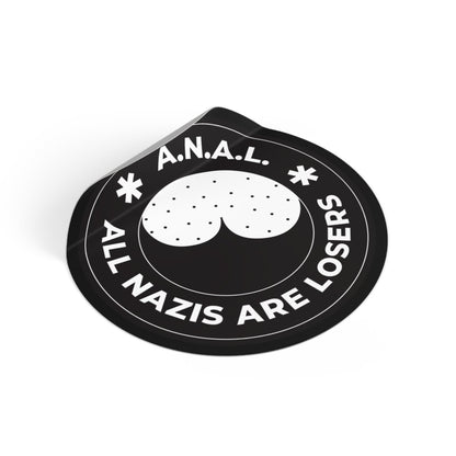 Free Oppression - Stickers - All Nazis Are Losers – Round Vinyl Sticker