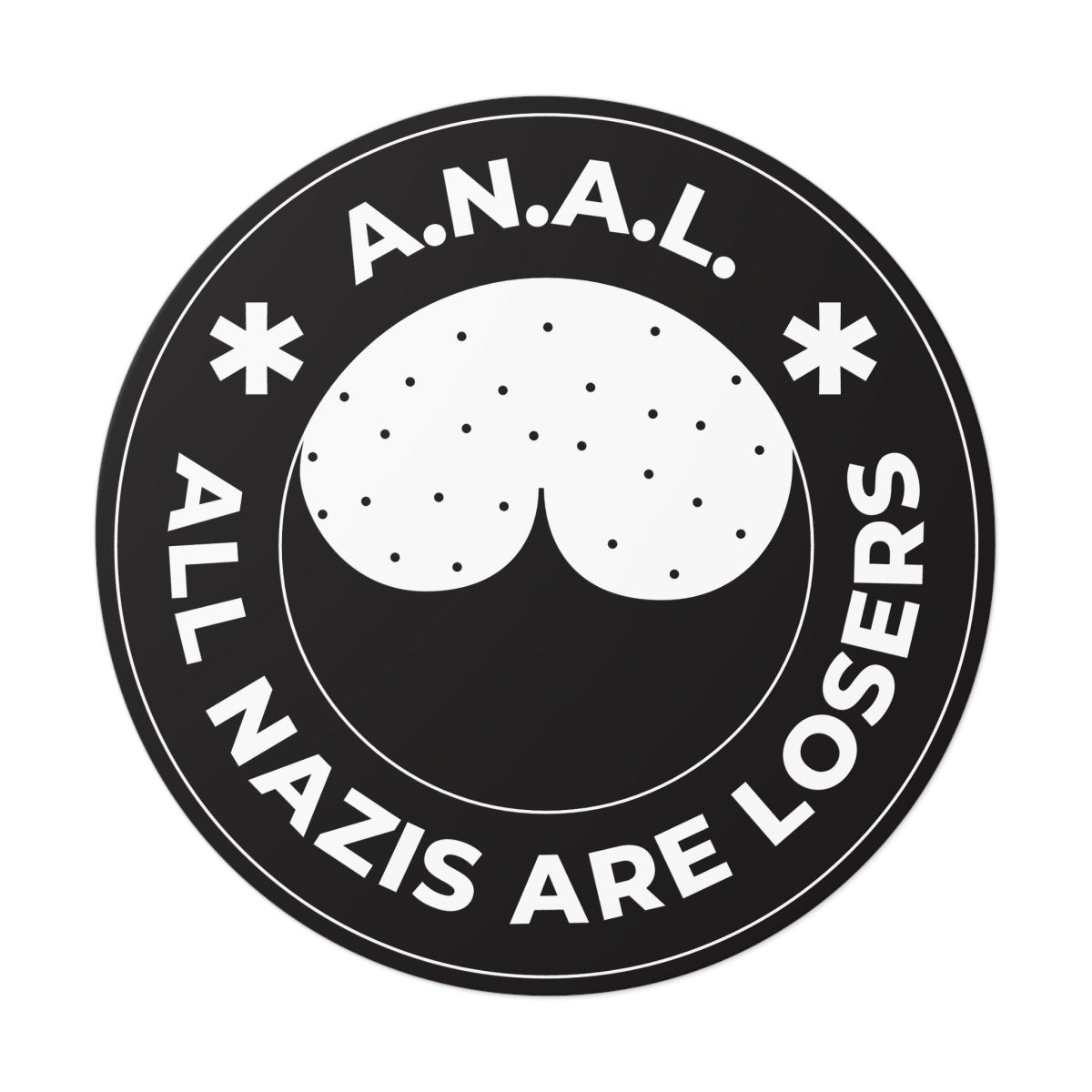 Free Oppression - Stickers - All Nazis Are Losers – Round Vinyl Sticker