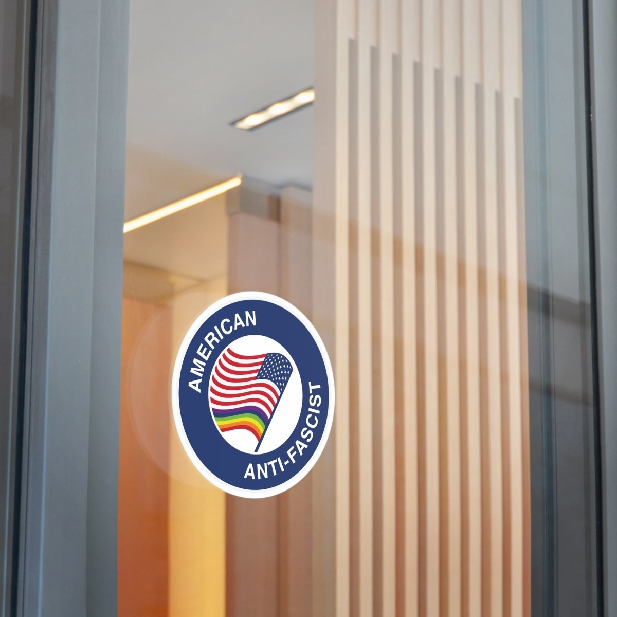 Free Oppression - Stickers - American Anti - Fascist – Round Vinyl Sticker