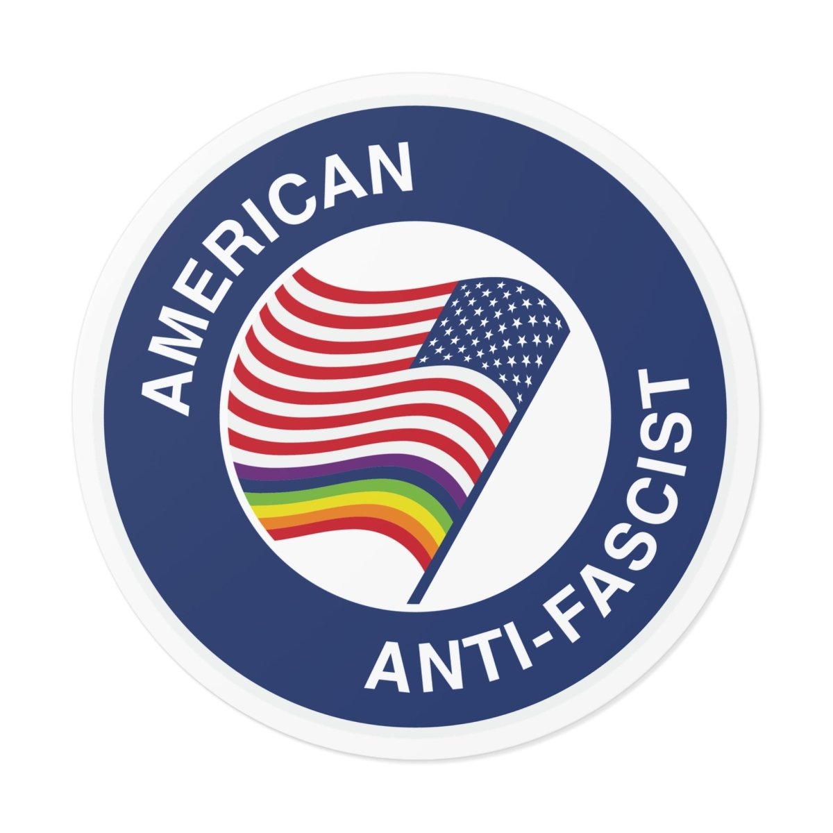 Free Oppression - Stickers - American Anti - Fascist – Round Vinyl Sticker