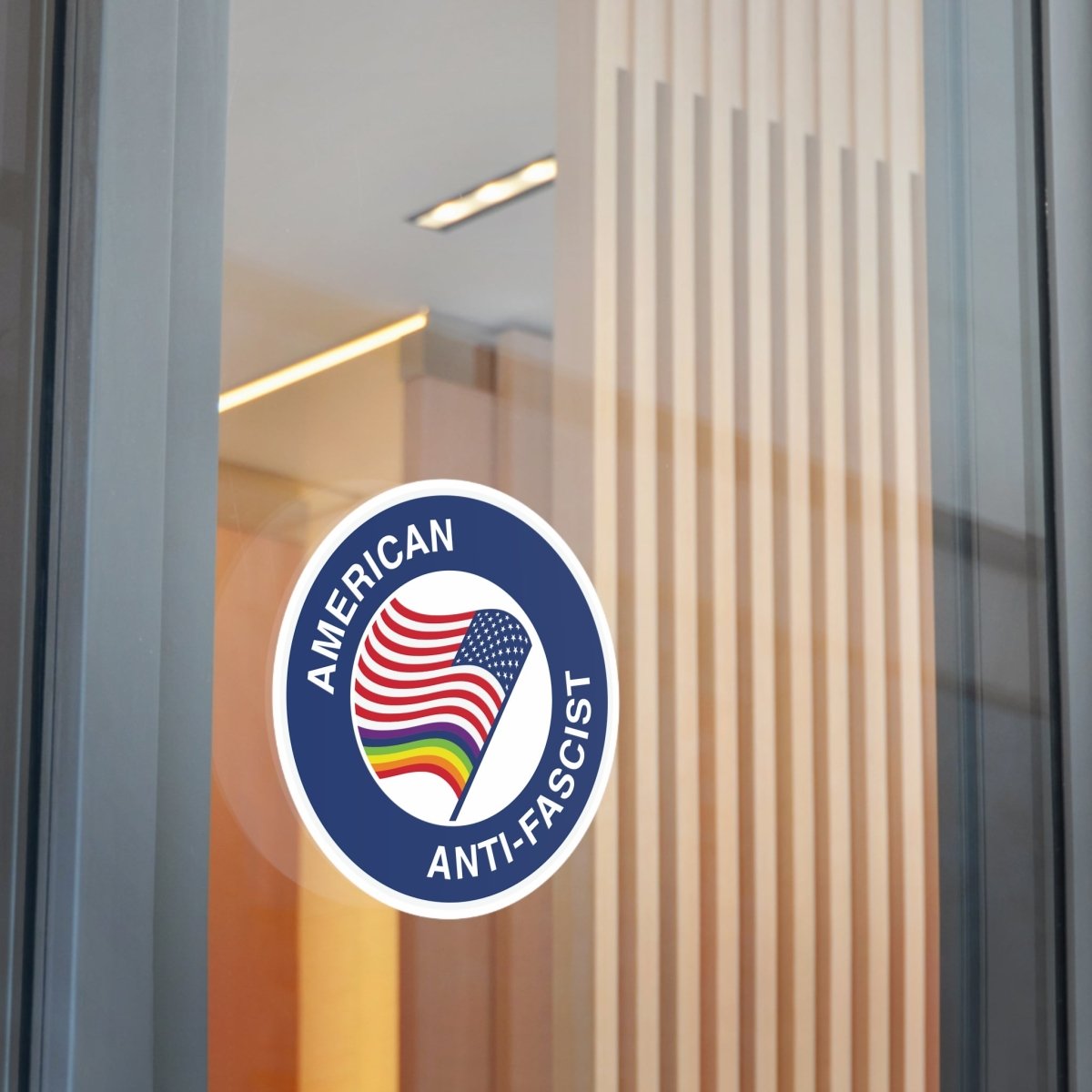 Free Oppression - Stickers - American Anti - Fascist – Round Vinyl Sticker