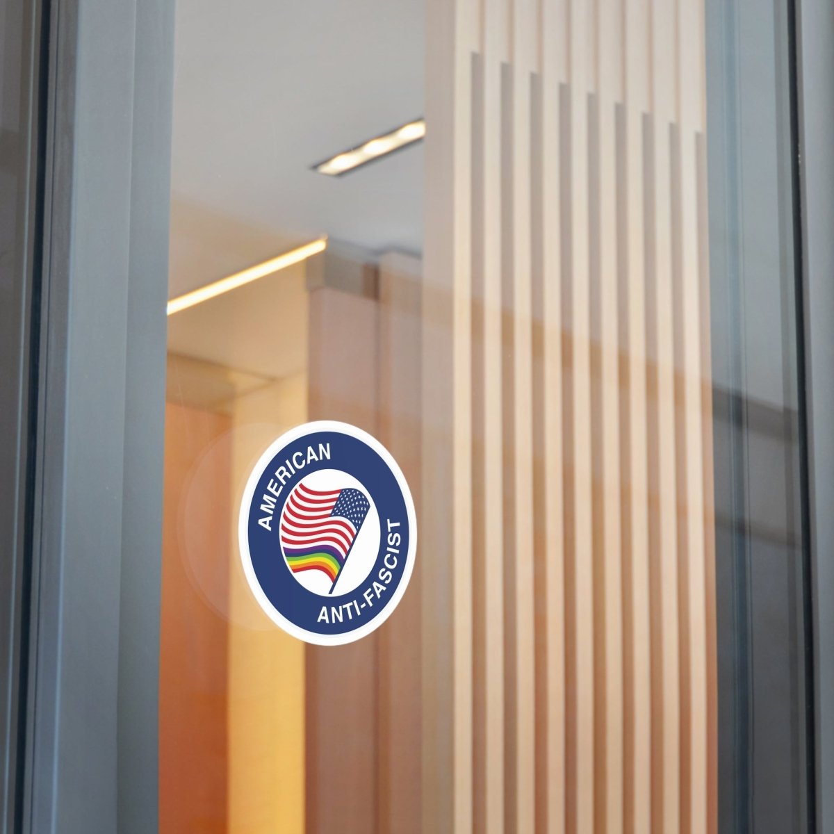 Free Oppression - Stickers - American Anti - Fascist – Round Vinyl Sticker