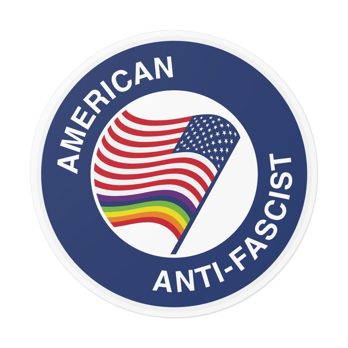 Free Oppression - Stickers - American Anti - Fascist – Round Vinyl Sticker
