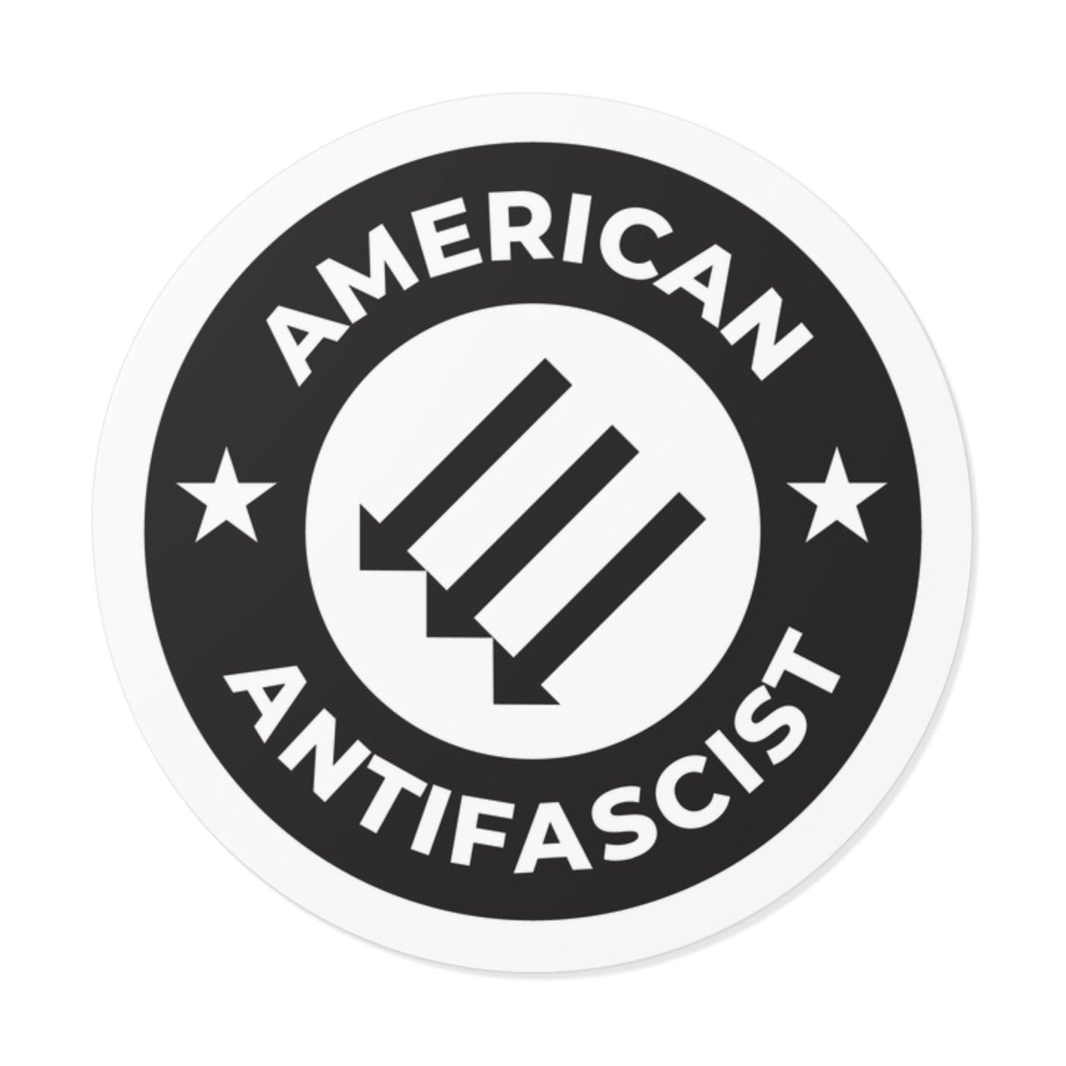 Free Oppression - Stickers - American Antifascist – Round Vinyl Sticker