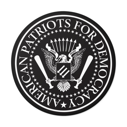 Free Oppression - Stickers - American Patriots For Democracy – Round Vinyl Sticker