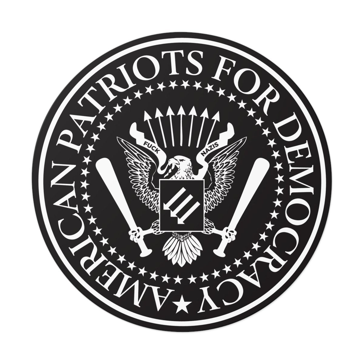 Free Oppression - Stickers - American Patriots For Democracy – Round Vinyl Sticker