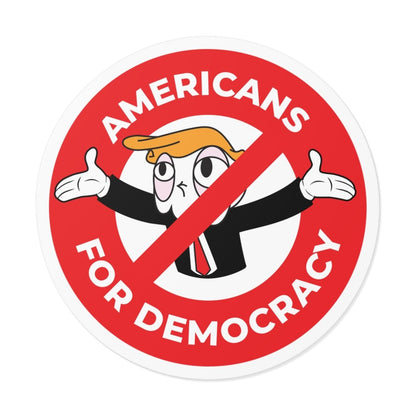 Free Oppression - Stickers - Americans For Democracy – Round Vinyl Sticker