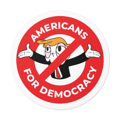 Free Oppression - Stickers - Americans For Democracy – Round Vinyl Sticker