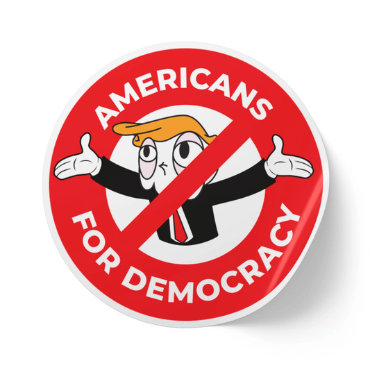 Free Oppression - Stickers - Americans For Democracy – Round Vinyl Sticker