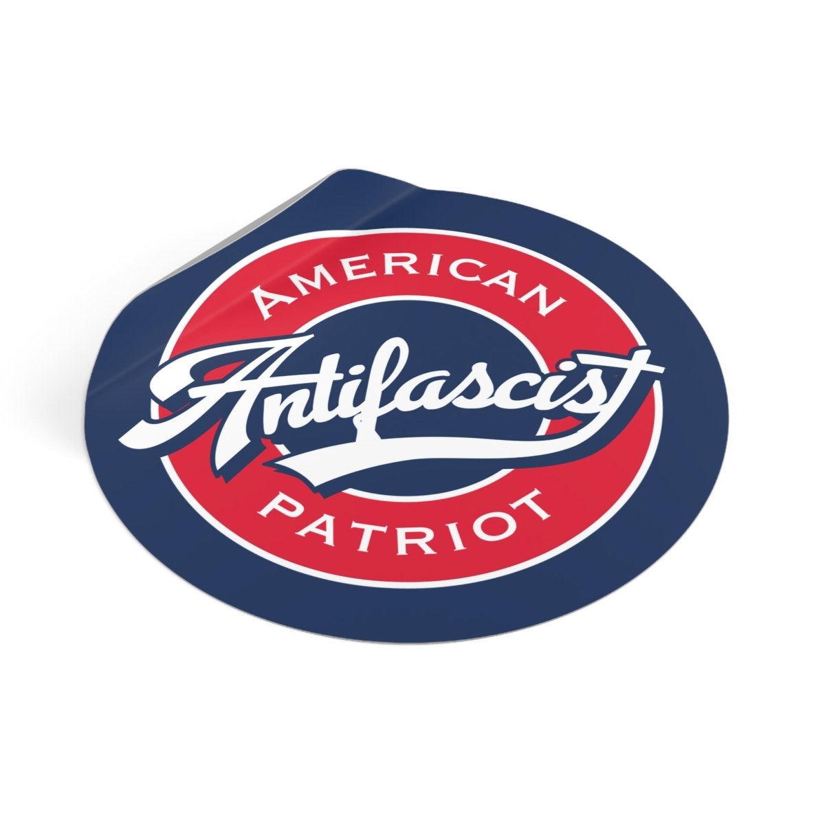 Free Oppression - Stickers - Antifascist American Patriot – Round Vinyl Sticker