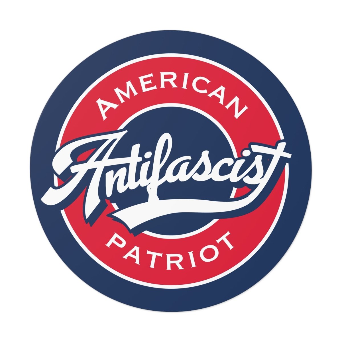 Free Oppression - Stickers - Antifascist American Patriot – Round Vinyl Sticker