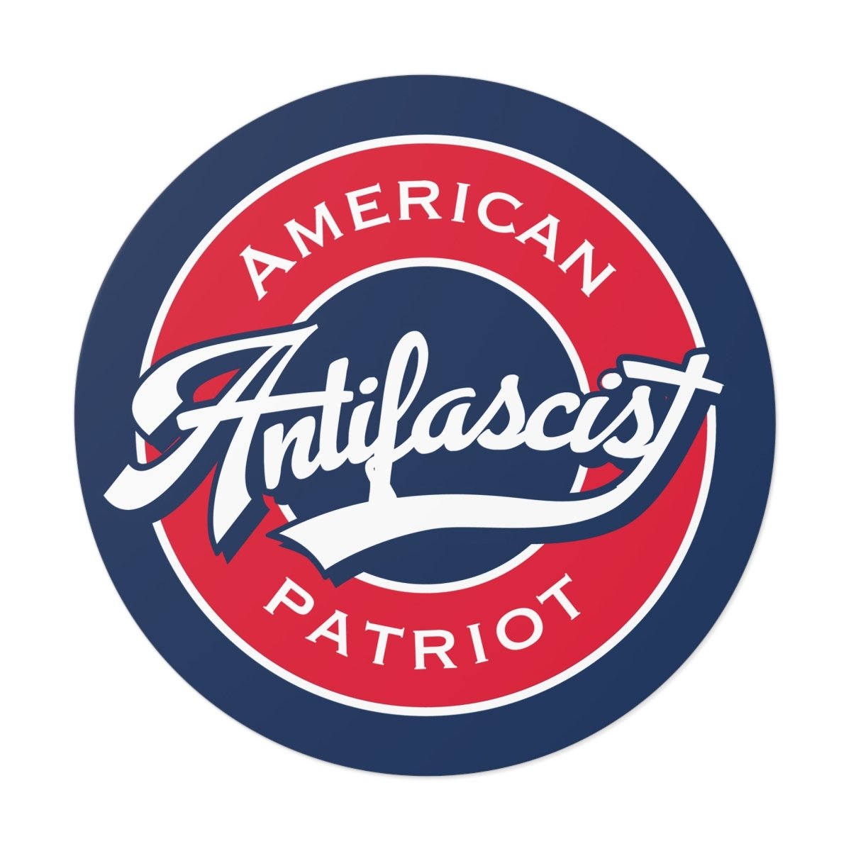 Free Oppression - Stickers - Antifascist American Patriot – Round Vinyl Sticker