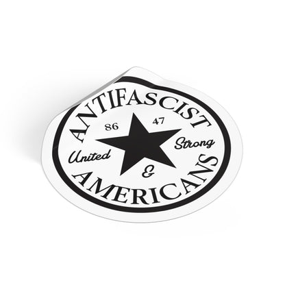 Free Oppression - Stickers - Antifascist Americans “United & Strong" – Round Vinyl Sticker