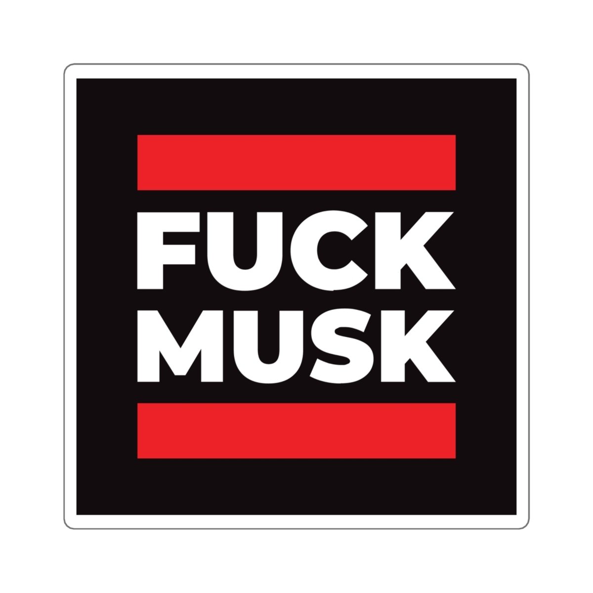 Free Oppression - Stickers - Fuck Musk – Square Vinyl Sticker