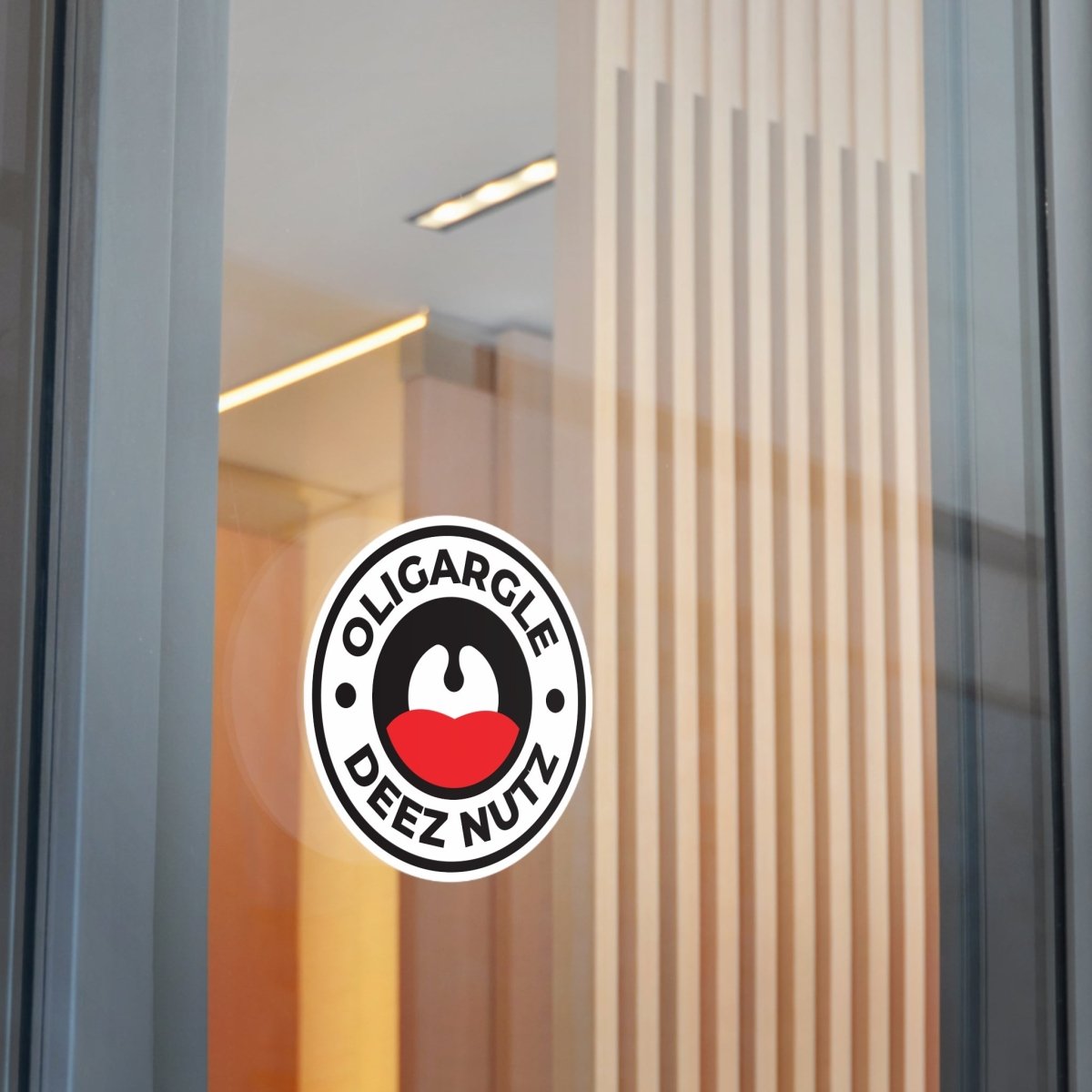 Free Oppression - Stickers - Oligargle Deez Nutz – Round Vinyl Sticker