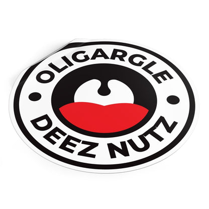 Free Oppression - Stickers - Oligargle Deez Nutz – Round Vinyl Sticker
