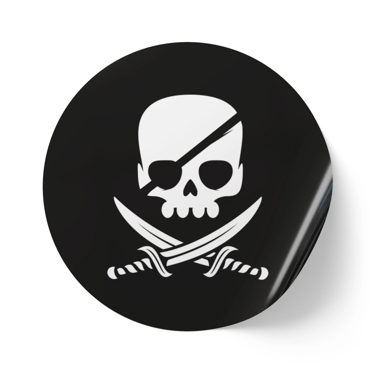 Free Oppression - Stickers - Pirate Skull – Round Vinyl Sticker