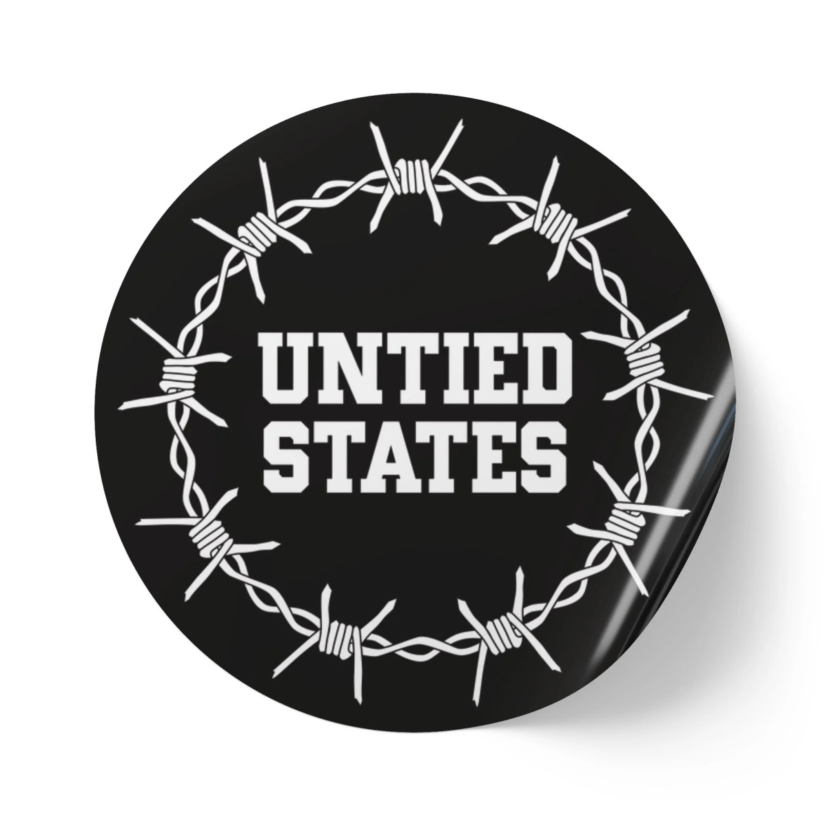 Free Oppression - Stickers - Untied States – Round Vinyl Sticker