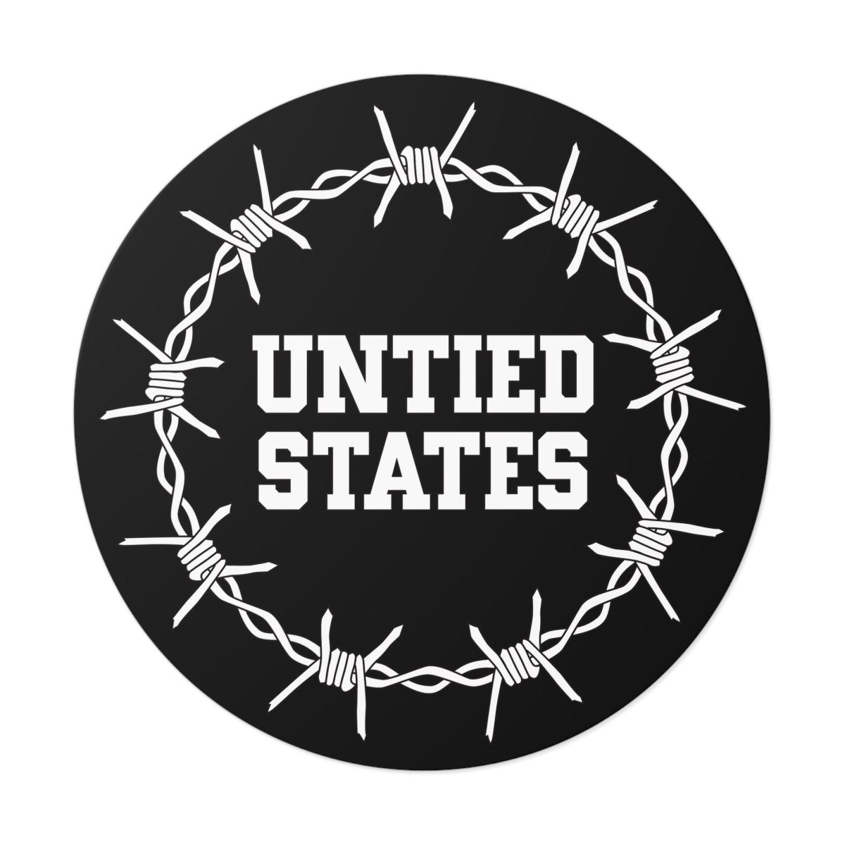 Free Oppression - Stickers - Untied States – Round Vinyl Sticker
