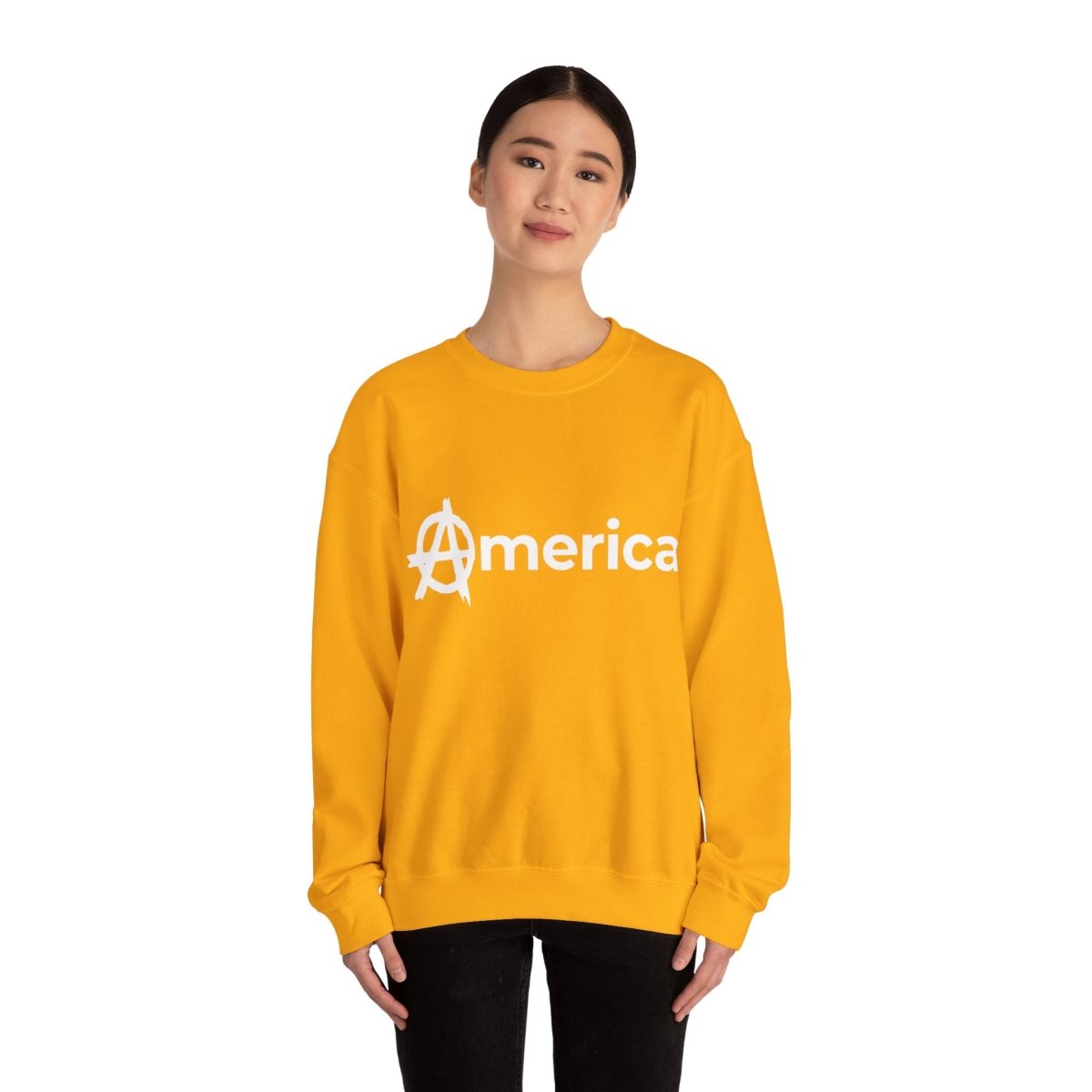 Free Oppression - Sweatshirt - America (Anarchy A) – Anti - Authoritarian Protest Sweatshirt