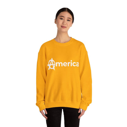 Free Oppression - Sweatshirt - America (Anarchy A) – Anti - Authoritarian Protest Sweatshirt