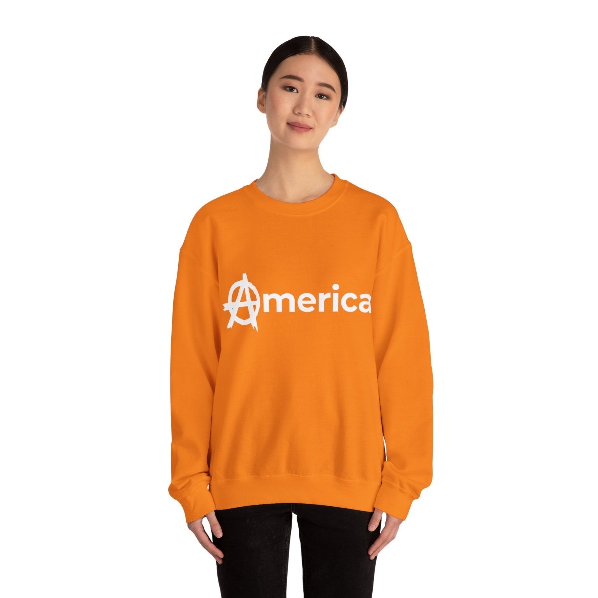 Free Oppression - Sweatshirt - America (Anarchy A) – Anti - Authoritarian Protest Sweatshirt