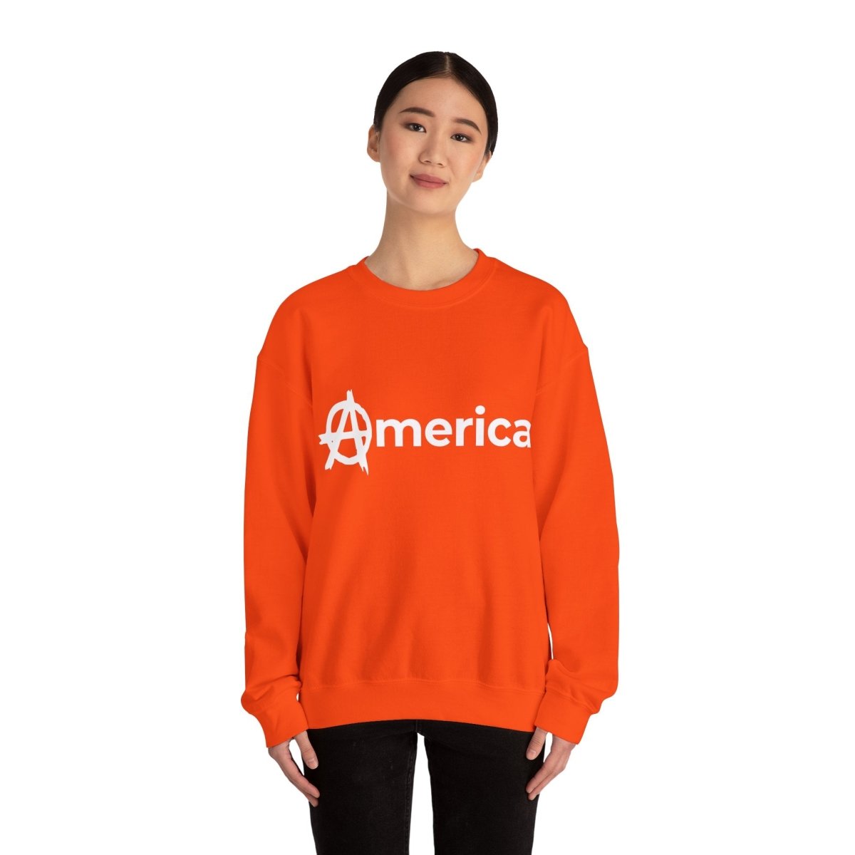 Free Oppression - Sweatshirt - America (Anarchy A) – Anti - Authoritarian Protest Sweatshirt