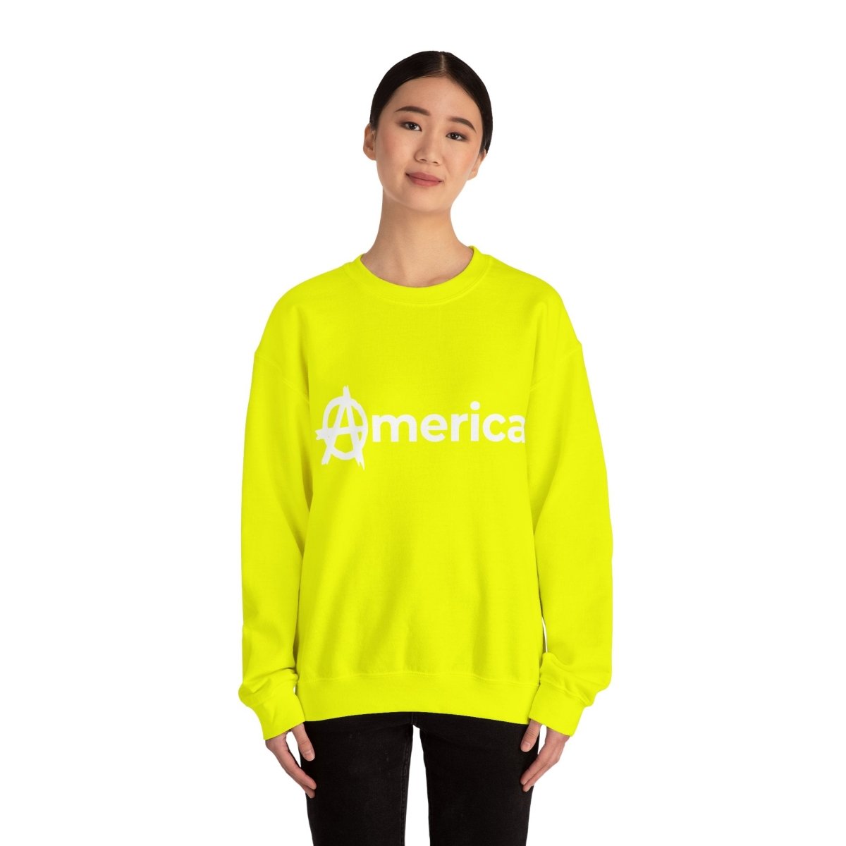 Free Oppression - Sweatshirt - America (Anarchy A) – Anti - Authoritarian Protest Sweatshirt