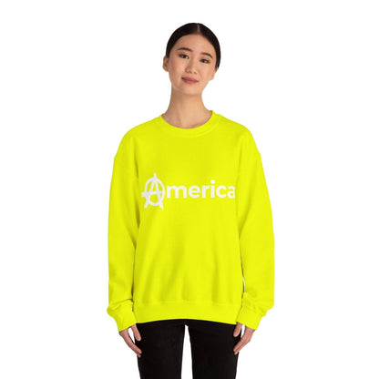 Free Oppression - Sweatshirt - America (Anarchy A) – Anti - Authoritarian Protest Sweatshirt