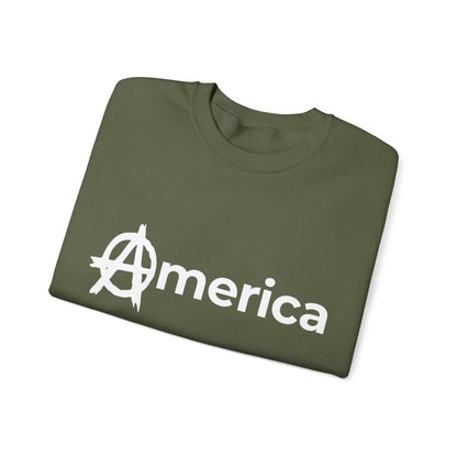Free Oppression - Sweatshirt - America (Anarchy A) – Anti - Authoritarian Protest Sweatshirt