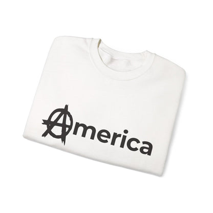 Free Oppression - Sweatshirt - America (Anarchy A) – Anti - Authoritarian Protest Sweatshirt