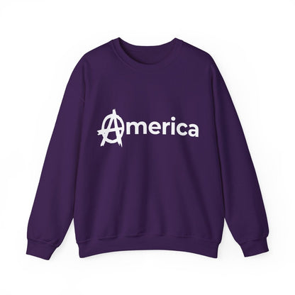 Free Oppression - Sweatshirt - America (Anarchy A) – Anti - Authoritarian Protest Sweatshirt
