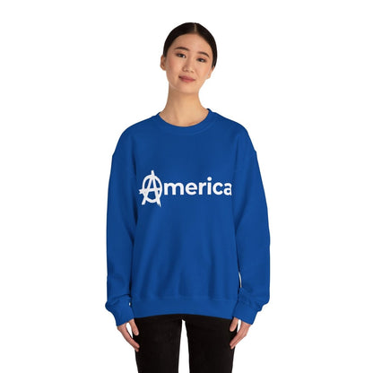 Free Oppression - Sweatshirt - America (Anarchy A) – Anti - Authoritarian Protest Sweatshirt