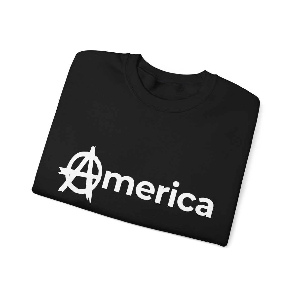 Free Oppression - Sweatshirt - America (Anarchy A) – Anti - Authoritarian Protest Sweatshirt