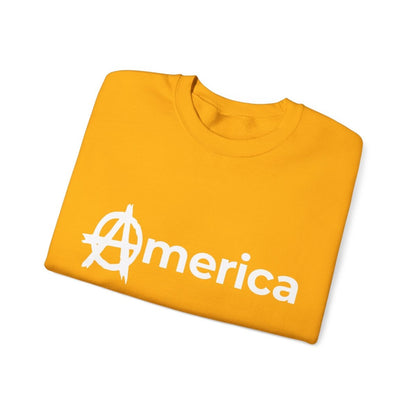 Free Oppression - Sweatshirt - America (Anarchy A) – Anti - Authoritarian Protest Sweatshirt