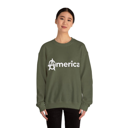 Free Oppression - Sweatshirt - America (Anarchy A) – Anti - Authoritarian Protest Sweatshirt