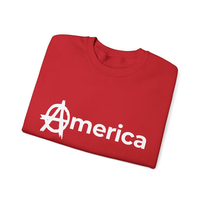 Free Oppression - Sweatshirt - America (Anarchy A) – Anti - Authoritarian Protest Sweatshirt