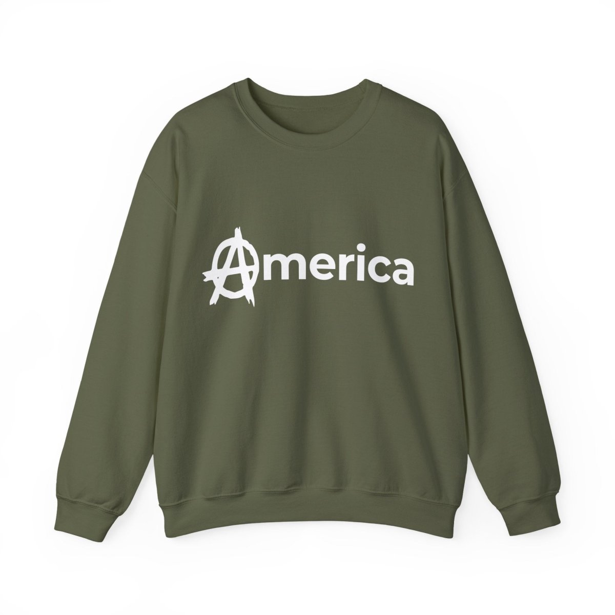Free Oppression - Sweatshirt - America (Anarchy A) – Anti - Authoritarian Protest Sweatshirt