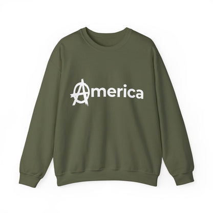 Free Oppression - Sweatshirt - America (Anarchy A) – Anti - Authoritarian Protest Sweatshirt