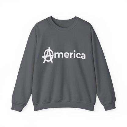 Free Oppression - Sweatshirt - America (Anarchy A) – Anti - Authoritarian Protest Sweatshirt