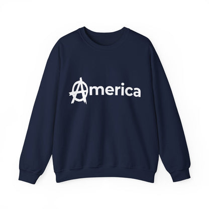 Free Oppression - Sweatshirt - America (Anarchy A) – Anti - Authoritarian Protest Sweatshirt