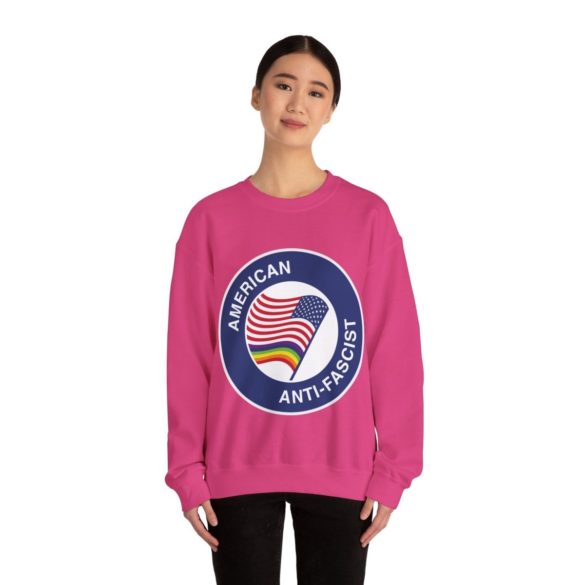 Free Oppression - Sweatshirt - American Anti - Fascist – Pro - Democracy Sweatshirt