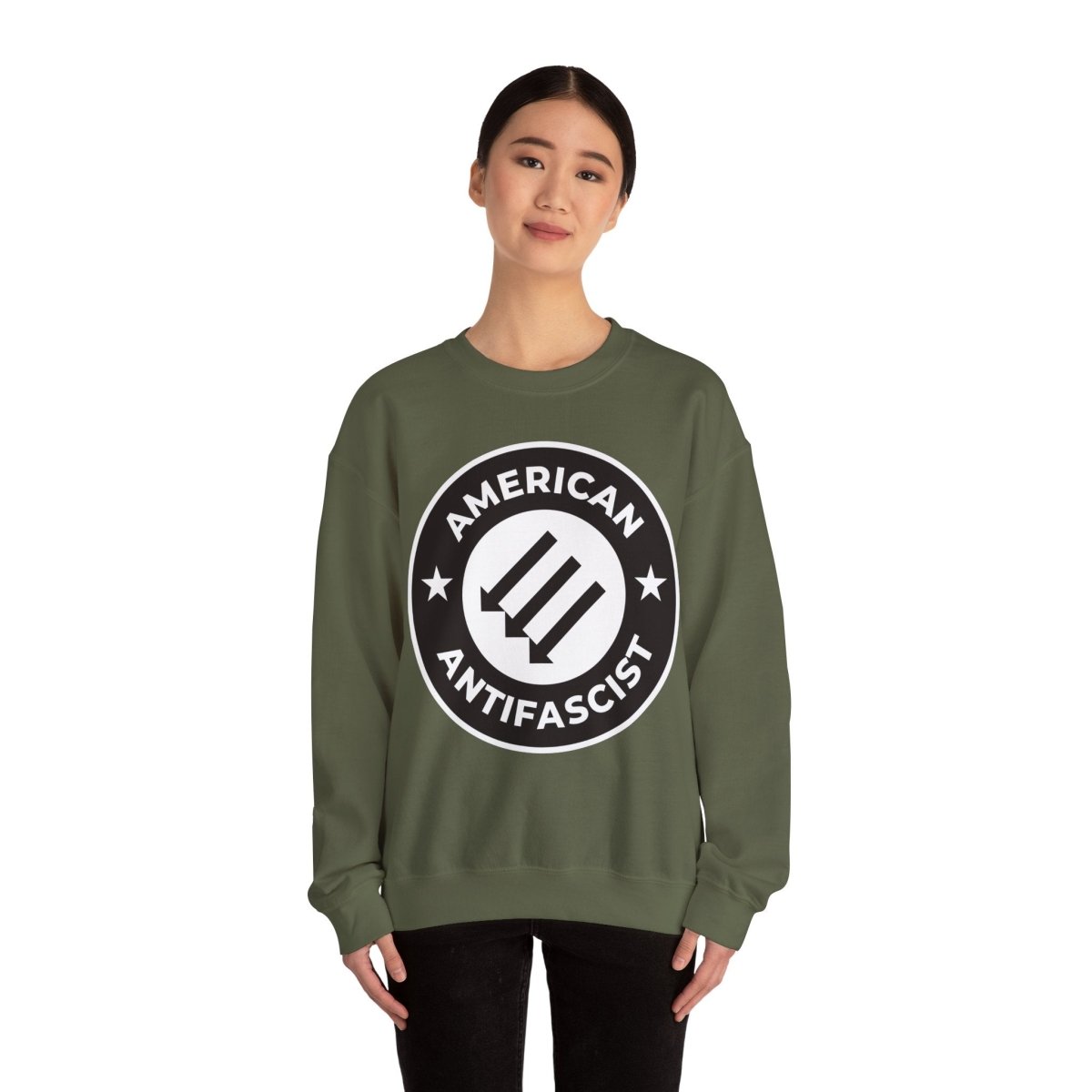 Free Oppression - Sweatshirt - American Antifascist – Three Arrows Sweatshirt