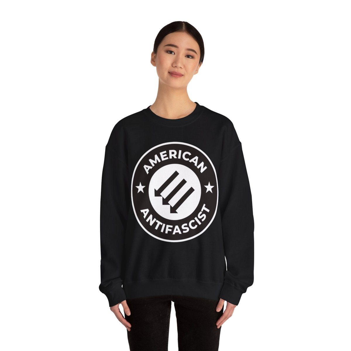 Free Oppression - Sweatshirt - American Antifascist – Three Arrows Sweatshirt