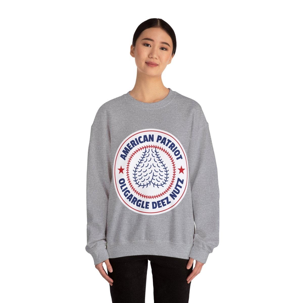 Free Oppression - Sweatshirt - American Patriot Oligargle Deez Nutz – Anti - Oligarchy Satire Sweatshirt