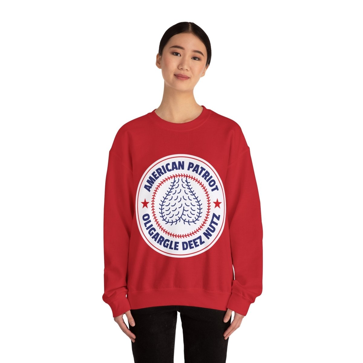 Free Oppression - Sweatshirt - American Patriot Oligargle Deez Nutz – Anti - Oligarchy Satire Sweatshirt